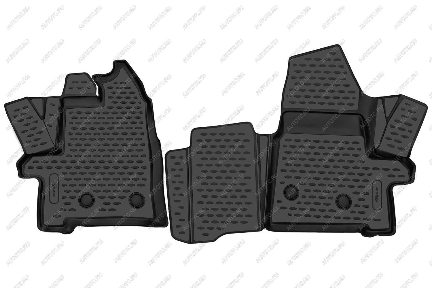 5 349 р. Коврики 3D в салон подходят для FORD Transit 2014-, 2шт. (ПУ, повышенная износостойкость)  Форд Транзит FORMAT format.3d1675210k  с доставкой в г. Кемерово
