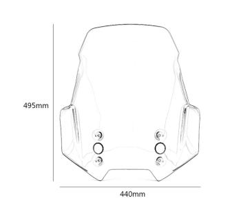 9 249 р. Ветровое стекло для мотоцикла Kawasaki Versys 6501000 15-19 КитайскиеЗапчасти пм-00016960  с доставкой в г. Кемерово. Увеличить фотографию 5