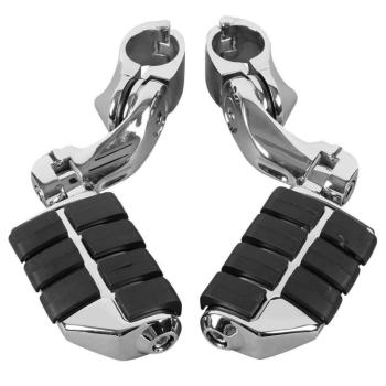 6 409 р. Подножки на дуги с креплением 32мм Harley-Davidson, Yamaha, Honda, Suzuki, Kawasaki Модель 2 КитайскиеЗапчасти пм-00025606  с доставкой в г. Кемерово. Увеличить фотографию 2
