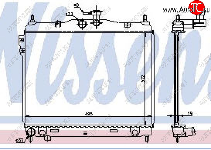 4 099 р. GETZ 02- {372 x 495 mm} РАДИАТОР ОХЛАЖДЕН (NISSENS) (NRF) (GERI) (см.каталог) BodyParts hngez02-910  с доставкой в г. Кемерово