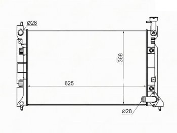 Радиатор MITSUBISHI COLT 4G15  4G19 Z25  8A 02- SAT mc0001-z2