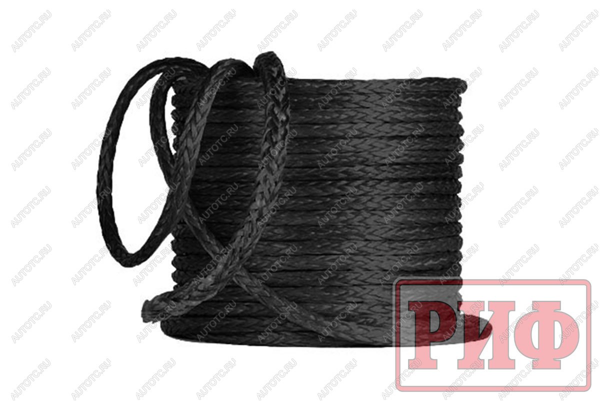 239 р. Трос для лебёдки синтетический РИФ 6 мм черный  rope6bl  с доставкой в г. Кемерово