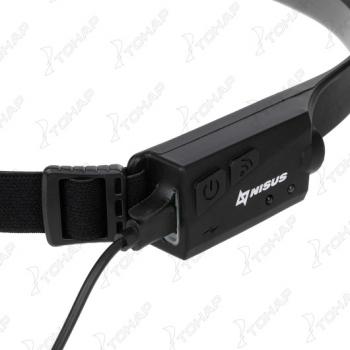 1 669 р. Фонарь налобный NISUS сенсорный LED-120 LM, COB-340 LM, IPX4, USB  n-fn-hl65  с доставкой в г. Кемерово. Увеличить фотографию 8