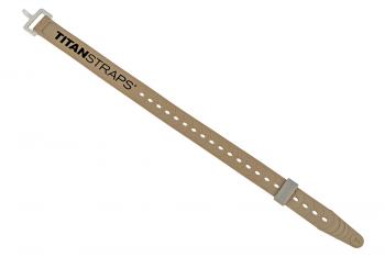 2 259 р. Ремень крепёжный TitanStraps Industrial песочный L = 51 см (Dmax = 14,15 см, Dmin = 5,5 см)  tsi-0120-tan  с доставкой в г. Кемерово. Увеличить фотографию 2