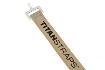2 259 р. Ремень крепёжный TitanStraps Industrial песочный L = 51 см (Dmax = 14,15 см, Dmin = 5,5 см)  tsi-0120-tan  с доставкой в г. Кемерово. Увеличить фотографию 4