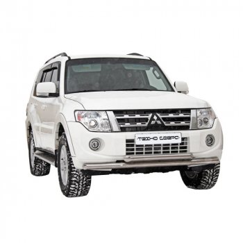 Защита ПЕРЕД. БАМПЕРА «Труба двойная» d63,5 MITSUBISHI Pajero IV НЕРЖ.  1618 н