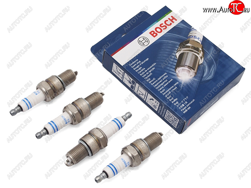 1 089 р. Комплект свечей CHEVROLET AVEOKALOS 05-LADA GRANTAKALINALARGUS 11-NIVA 76- (комплект 4шт) BOSCH 0242235915  с доставкой в г. Кемерово