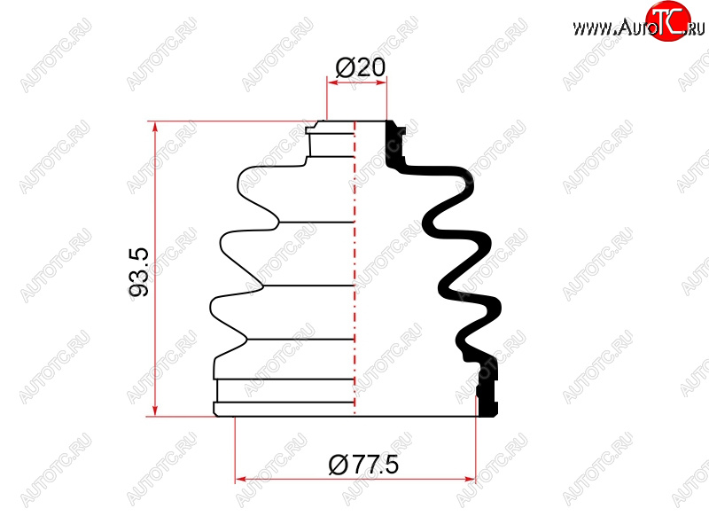 579 р. Пыльник ШРУСа наружный NISSAN BLUEBIRD SYLPHY QNG10 00-05ALMERA N15 95-00 MARUICHI 07-421  с доставкой в г. Кемерово