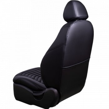 25 949 р. Комплект чехлов сидений ( Экокожа ИЛАНА+ОРЕГОН)   Chevrolet Aveo ( T200,  T250) (2002-2011) хэтчбек 5 дв, седан, седан рестайлинг, хэтчбек 5 дв рестайлинг (черный)  с доставкой в г. Кемерово. Увеличить фотографию 5