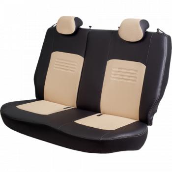 9 449 р. Комплект чехлов для сидений (РЗС 40/60 3Г Илана+Орегон) ТУРИН СТ Lord Autofashion KIA Optima 3 TF дорестайлинг седан (2010-2013) (черный, вставка бежевая, строчка бежевая)  с доставкой в г. Кемерово. Увеличить фотографию 6