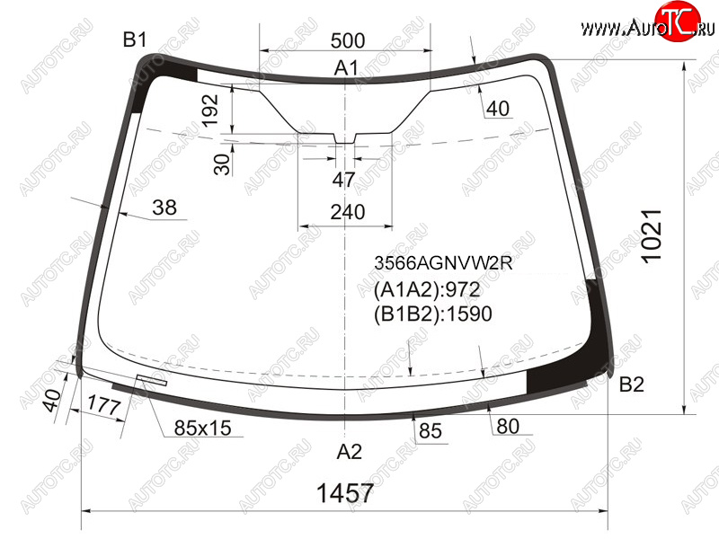 7 799 р. Стекло лобовое (Молдинг) Ford Focus 04-11  Focus RS 09-11  Focus ST 05-10 FUYAO 3566AGNVW2R  с доставкой в г. Кемерово