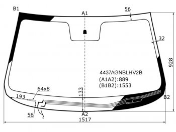7 799 р. Стекло лобовое (Обогрев щеток) Kia Sorento 09-21 FUYAO 4437AGNBLHV2B  с доставкой в г. Кемерово. Увеличить фотографию 1