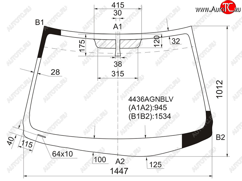 6 649 р. Стекло лобовое Kia Cerato 08-13  Forte 08-13 FUYAO 4436AGNBLV  с доставкой в г. Кемерово