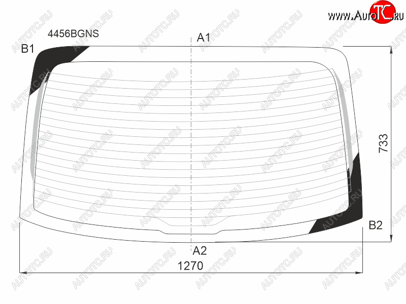 7 999 р. Стекло заднее (Цвет зеленый Обогрев) Kia Rio 16-  Solaris KRS 24- FUYAO 4456BGNS  с доставкой в г. Кемерово