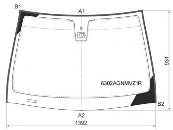 Стекло лобовое (Датчик дождя Молдинг) Opel Astra 04-13  Astra Family 11-14 FUYAO 6302AGNMVZ1R