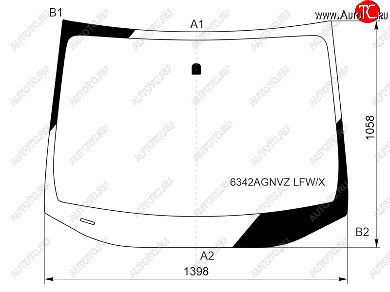 7 699 р. Стекло лобовое Opel Astra 15- XYG 6342AGNVZ LFW/X  с доставкой в г. Кемерово
