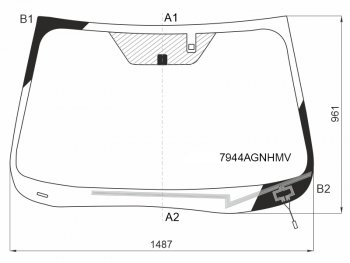 10 899 р. Стекло лобовое (Обогрев щеток Датчик дождя) Subaru Forester 18-21 FUYAO 7944AGNHMV  с доставкой в г. Кемерово. Увеличить фотографию 1