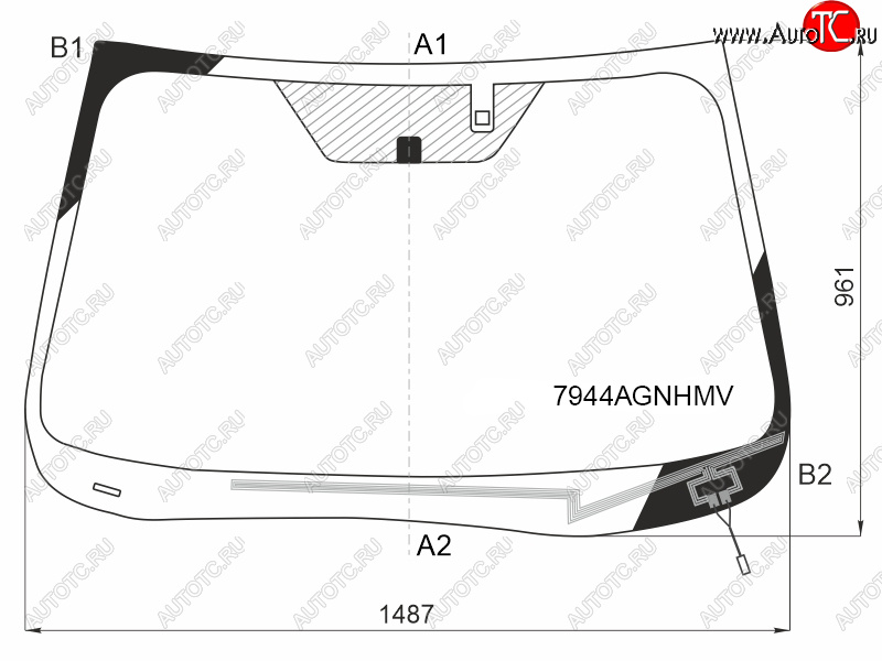 10 899 р. Стекло лобовое (Обогрев щеток Датчик дождя) Subaru Forester 18-21 FUYAO 7944AGNHMV  с доставкой в г. Кемерово