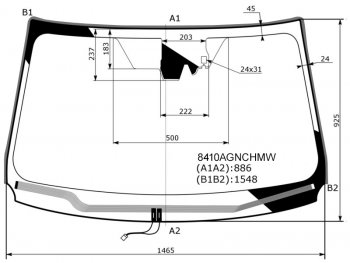 11 449 р. Стекло лобовое (Обогрев щеток Камера Датчик дождя Молдинг) Toyota RAV4 (XA40) 12-19 FUYAO 8410AGNCHMW  с доставкой в г. Кемерово. Увеличить фотографию 1