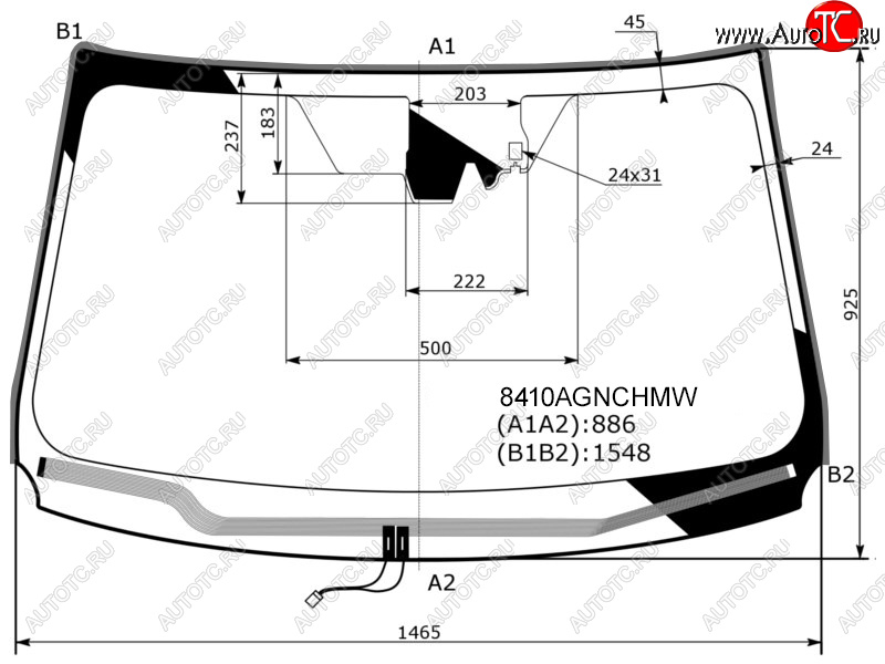 11 449 р. Стекло лобовое (Обогрев щеток Камера Датчик дождя Молдинг) Toyota RAV4 (XA40) 12-19 FUYAO 8410AGNCHMW  с доставкой в г. Кемерово