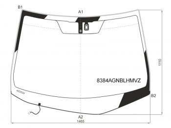 10 999 р. Стекло лобовое (Обогрев щеток Датчик дождя Молдинг) Lexus RX 08-15 FUYAO 8384AGNBLHMVZ  с доставкой в г. Кемерово. Увеличить фотографию 1