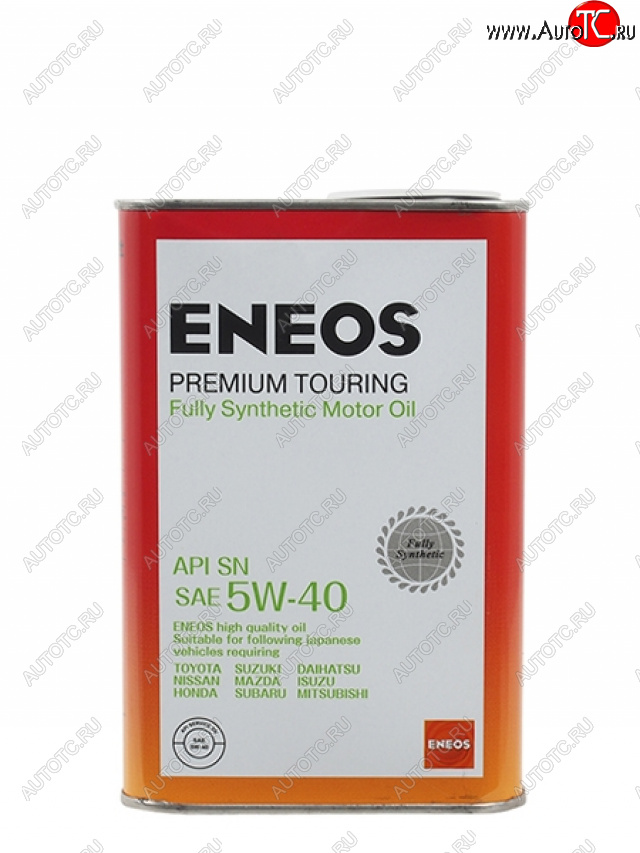 1 359 р. Масло моторное синтетическое ENEOS Premium Touring 5W-40 SN 1л ENEOS 8809478942148  с доставкой в г. Кемерово