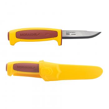 1 689 р. Нож MORAKNIV Basic 546 лимитированный 2023, длина клинка 91 мм, желтый  14148  с доставкой в г. Кемерово. Увеличить фотографию 1