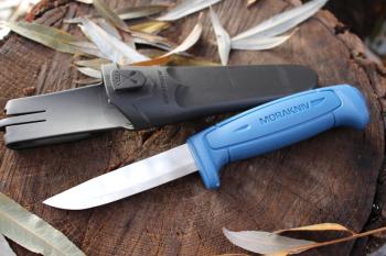 1 589 р. Нож MORAKNIV Basic 546, длина клинка 91 мм, синий  12241  с доставкой в г. Кемерово. Увеличить фотографию 2