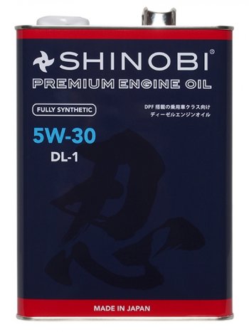 4 899 р. Масло моторное синтетическое SHINOBI DL-1 5W-30 4L SHINOBI SH0016  с доставкой в г. Кемерово. Увеличить фотографию 1