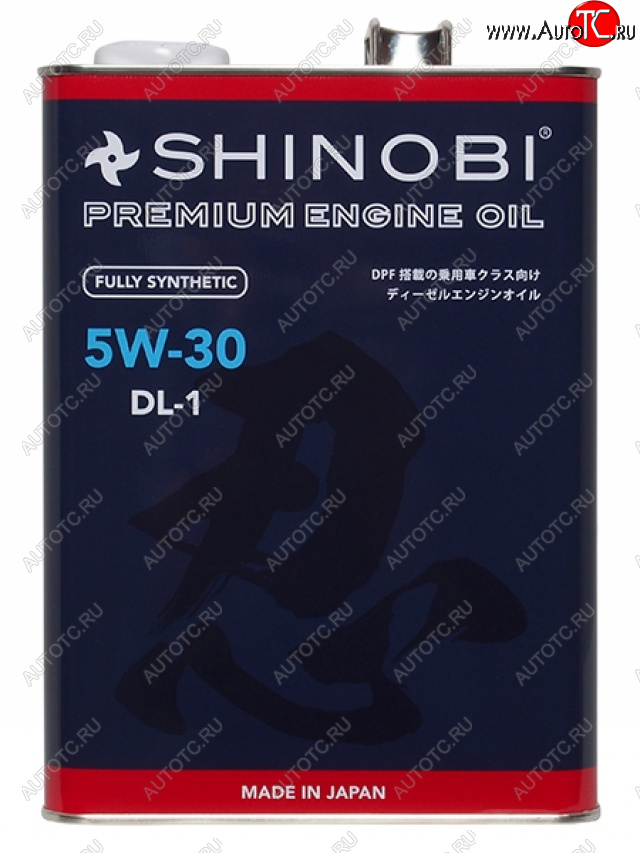 4 899 р. Масло моторное синтетическое SHINOBI DL-1 5W-30 4L SHINOBI SH0016  с доставкой в г. Кемерово