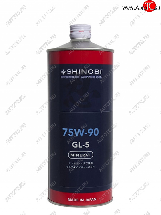 1 299 р. Масло трансмиссионное SHINOBI GL-5 75W-90 1L SHINOBI SH0027  с доставкой в г. Кемерово