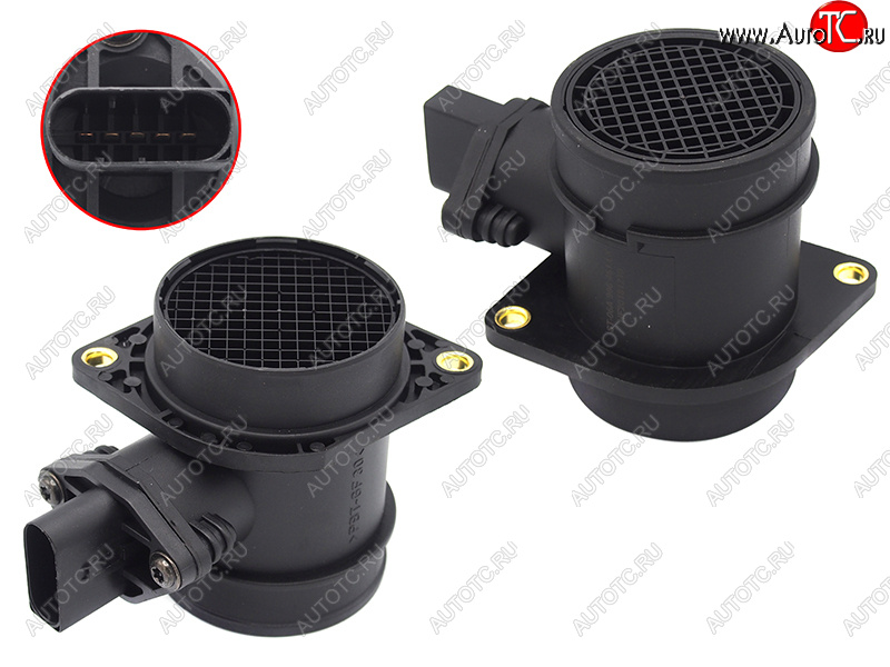 2 399 р. Датчик расхода воздуха 1.8T2.0T A3A4A6 97-05Octavia 01-11Golf 99-06Passat 00-05Polo 05-10 SAT ST-06A 906 461 LX  с доставкой в г. Кемерово