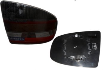 X5 07- {X6 08-} СТЕКЛО ЗЕРКАЛА ПРАВ ЭЛЕКТР С ПОДОГРЕВ (aspherical) (Тайвань) BodyParts bm0x507-460-r