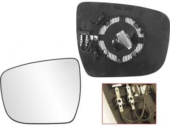 839 р. QASHQAI 14- СТЕКЛО ЗЕРКАЛА ЛЕВ С ПОДОГРЕВ (convex) (Тайвань) BodyParts nnqas14-460-l  с доставкой в г. Кемерово. Увеличить фотографию 1