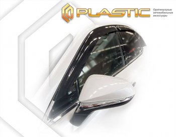 2 099 р. Дефлектора окон CA-Plastic  Lexus RX500h  AL30 (2022-2025) (серия Сlassic полупрозрачный, без хром. молдинга)  с доставкой в г. Кемерово. Увеличить фотографию 2