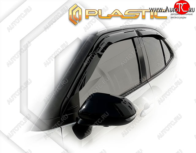 1 999 р. Дефлектор окон CA-Plastic  Toyota Yaris Cross  XP210 (2020-2023) дорестайлинг (Classic полупрозрачный)  с доставкой в г. Кемерово