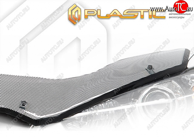 2 799 р. Дефлектор капота (exclusive) (РФ) CA-Plastic  Geely Emgrand  SS11 (2021-2025) (Шелкография черная)  с доставкой в г. Кемерово