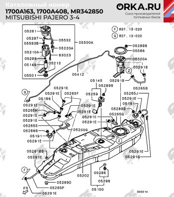 27 999 р. Пластиковый топливный бак (ДИЗЕЛЬ) 80 л. NEW BAK  Mitsubishi Pajero ( 3 V70,  4 V80) (1999-2011) дорестайлинг, рестайлинг, дорестайлинг  с доставкой в г. Кемерово. Увеличить фотографию 10