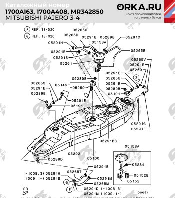 27 999 р. Пластиковый топливный бак (ДИЗЕЛЬ) 80 л. NEW BAK  Mitsubishi Pajero ( 3 V70,  4 V80) (1999-2011) дорестайлинг, рестайлинг, дорестайлинг  с доставкой в г. Кемерово. Увеличить фотографию 9