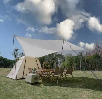 17 479 р. Палатка Naturehike Ango 3-местная, быстросборная, бежевая, со стойками  cnk2300zp014-3vv  с доставкой в г. Кемерово. Увеличить фотографию 3