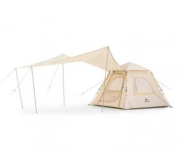 17 479 р. Палатка Naturehike Ango 3-местная, быстросборная, бежевая, со стойками  cnk2300zp014-3vv  с доставкой в г. Кемерово. Увеличить фотографию 1