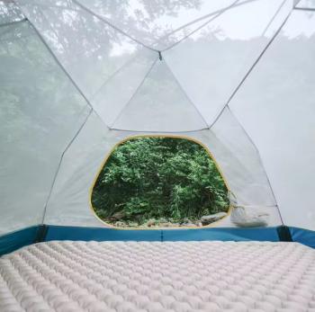 11 449 р. Палатка Naturehike Cloud-Creek PRO, 2-местная, бежево-желтая  cnk2300zp024-2ypro  с доставкой в г. Кемерово. Увеличить фотографию 5