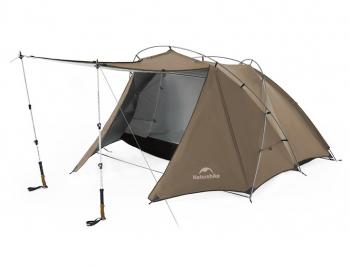 19 139 р. Палатка Naturehike Hillock 6, 2-местная, коричневая  cnk2300zp040-br  с доставкой в г. Кемерово. Увеличить фотографию 1