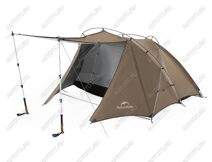 19 139 р. Палатка Naturehike Hillock 6, 2-местная, коричневая  cnk2300zp040-br  с доставкой в г. Кемерово