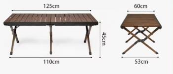 13 699 р. Стол туристический Naturehike складной, 125х60х45 см, с Х-образными ножками, коричневый  cnh23ju16001-lbr  с доставкой в г. Кемерово. Увеличить фотографию 6