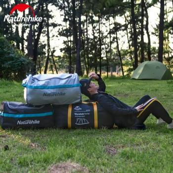 3 329 р. Сумка дорожная Naturehike А027, с колесами,110 л., серая  nh18x027-l-lg  с доставкой в г. Кемерово. Увеличить фотографию 10
