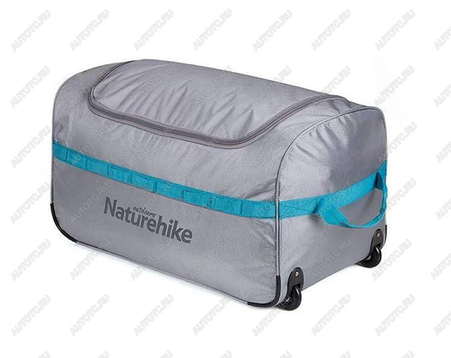 3 329 р. Сумка дорожная Naturehike А027, с колесами,110 л., серая  nh18x027-l-lg  с доставкой в г. Кемерово