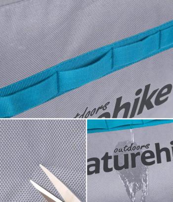 3 329 р. Сумка дорожная Naturehike А027, с колесами,110 л., серая  nh18x027-l-lg  с доставкой в г. Кемерово. Увеличить фотографию 9