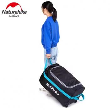 3 329 р. Сумка дорожная Naturehike А027, с колесами,110 л., черная  nh18x027-l-lb  с доставкой в г. Кемерово. Увеличить фотографию 4
