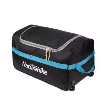 3 329 р. Сумка дорожная Naturehike А027, с колесами,110 л., черная  nh18x027-l-lb  с доставкой в г. Кемерово. Увеличить фотографию 1